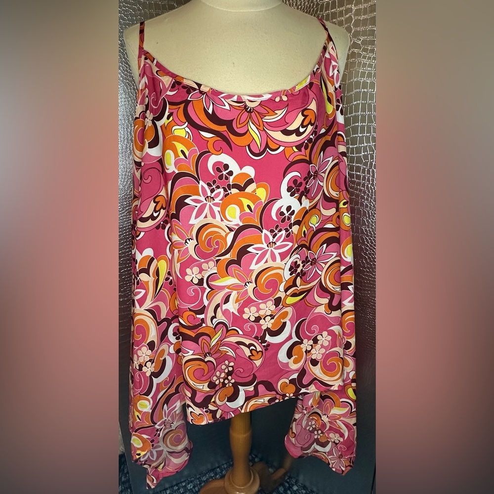 New Look Multicolor Floral Floaty Tank Top Camisole